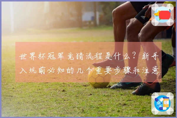世界杯冠军竞猜流程是什么？新手入坑前必知的几个重要步骤和注意事项